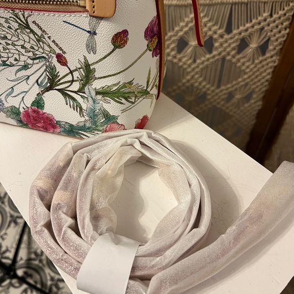 Dooney & Bourke Botanical Leather Satchel - Picture 6 of 12